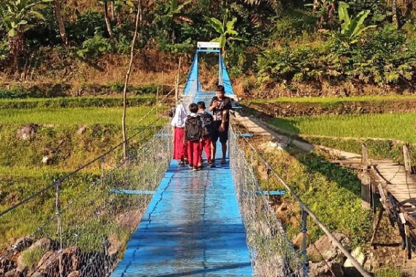 12 Hari JQR Bangun Jembatan di Garut Selatan, Mobilitas Warga Kembali Hidup